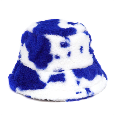 Mujeres al aire libre, invierno cálido, piel falsa, sombrero de balde, bolsillo, terciopelo, peludo, sombreros de pescador, moda panameña.