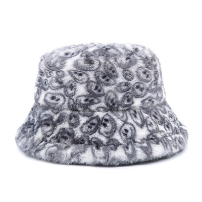 Ocio al aire libre Pescador Sombreros de cubo de borde ancho Sombreros a prueba de viento de invierno Mujeres de piel Sombreros Sombreros en granel