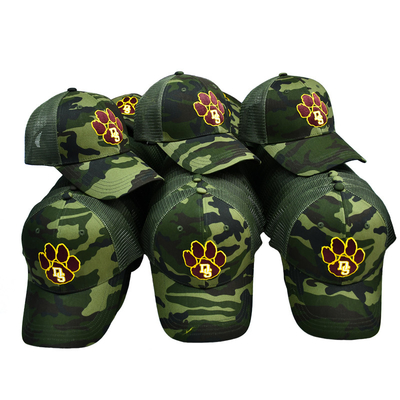 Sombrero de camión de malla verde personalizado de 6 paneles Gorra Trucker Cap con logotipo bordado