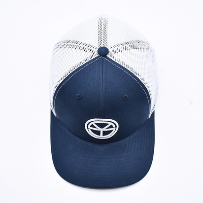 BSCI OEM Logotipo personalizado bordado Richardson Trucker Hat Mesh Snap Back Gorras 6 Panel Trucker Cap