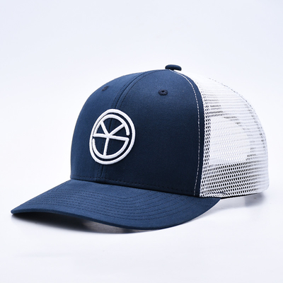 BSCI OEM Logotipo personalizado bordado Richardson Trucker Hat Mesh Snap Back Gorras 6 Panel Trucker Cap