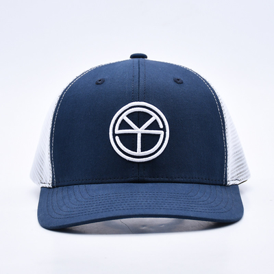 BSCI OEM Logotipo personalizado bordado Richardson Trucker Hat Mesh Snap Back Gorras 6 Panel Trucker Cap