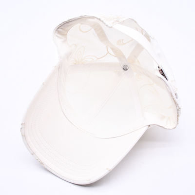 Moda Hip Hop Brim Curvo Deportivo Blanco Béisbol Copas de Béisbol al por mayor Sombrero de Béisbol a medida bordado