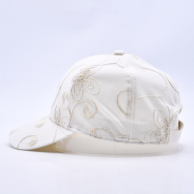 Moda Hip Hop Brim Curvo Deportivo Blanco Béisbol Copas de Béisbol al por mayor Sombrero de Béisbol a medida bordado