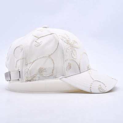 Moda Hip Hop Brim Curvo Deportivo Blanco Béisbol Copas de Béisbol al por mayor Sombrero de Béisbol a medida bordado