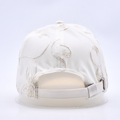 Moda Hip Hop Brim Curvo Deportivo Blanco Béisbol Copas de Béisbol al por mayor Sombrero de Béisbol a medida bordado