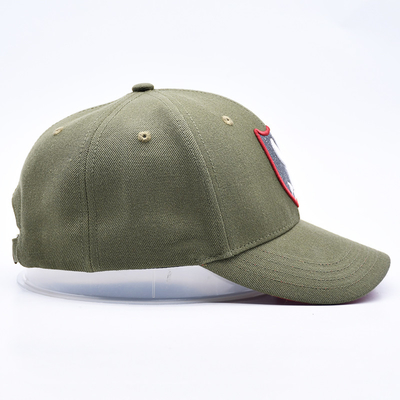 Custom Gorras Sports Supplier 6 Panel Green Baseball Cap de alta calidad 3d bordado sombrero de béisbol