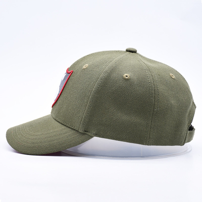 Custom Gorras Sports Supplier 6 Panel Green Baseball Cap de alta calidad 3d bordado sombrero de béisbol