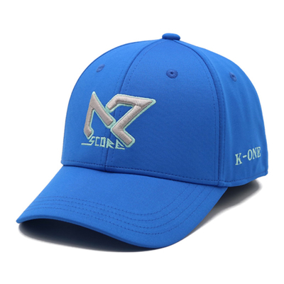 Por mayor sombrero de béisbol unisex con borde curvo de 6 paneles de algodón con espalda cerrada bordado