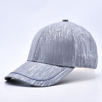 Mayorista Unisex Hombres sencillos de 6 paneles con borde curvo sombrero de béisbol con gorra Logotipo personalizado