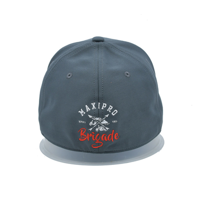 Oem mayorista 6 Panel Gris sombreros de béisbol elásticos personalizados gorras de béisbol cerradas de vuelta