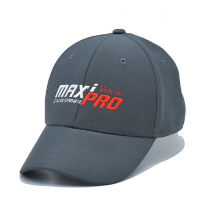 Oem mayorista 6 Panel Gris sombreros de béisbol elásticos personalizados gorras de béisbol cerradas de vuelta