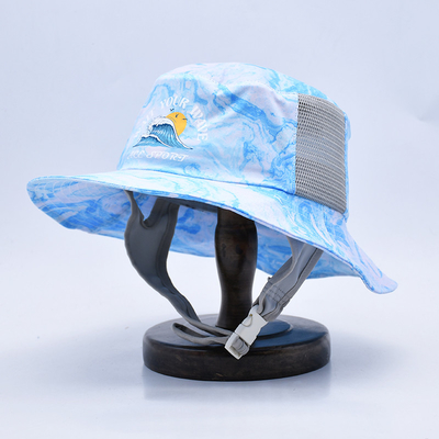 Sombrero de surf deportivo transpirable Sombrero de balde impermeable Sombrero de surf de pesca con correa de barbilla