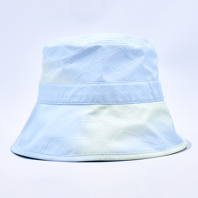 Impresión de color de corbata de lujo de verano colorido logotipo personalizado de sombrero de cubo