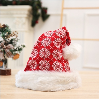 Invierno grueso Tricotado Adulto Navidad Pom Bola Sombrero Feliz Decoración de Navidad Regalos Feliz Año Nuevo 2024 Naviida