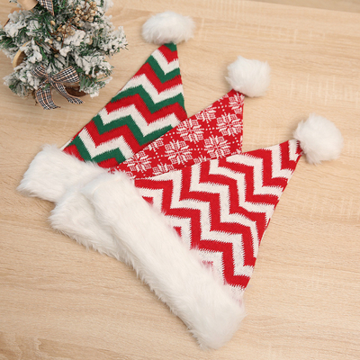 Invierno grueso Tricotado Adulto Navidad Pom Bola Sombrero Feliz Decoración de Navidad Regalos Feliz Año Nuevo 2024 Naviida