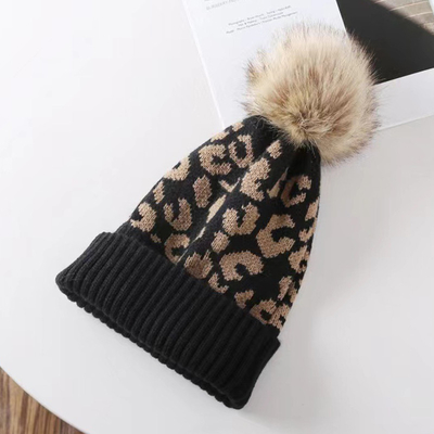 Bonos de invierno de alta calidad con impresión de leopardo