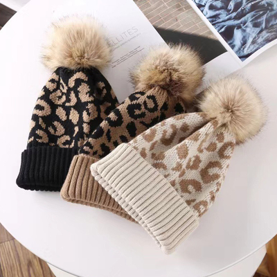 Bonos de invierno de alta calidad con impresión de leopardo
