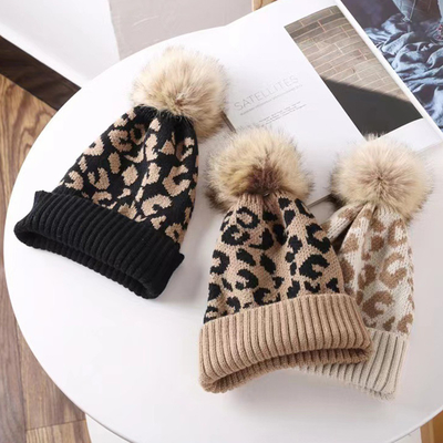 Bonos de invierno de alta calidad con impresión de leopardo