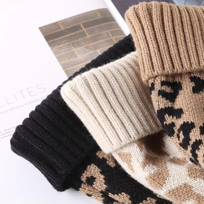 Bonos de invierno de alta calidad con impresión de leopardo