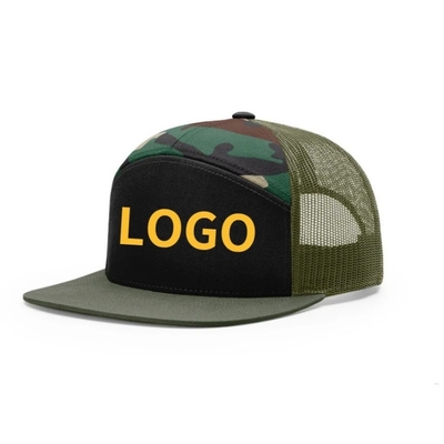 Logotipo personalizado 7 paneles gorra mayorista de malla Sombreros de camión