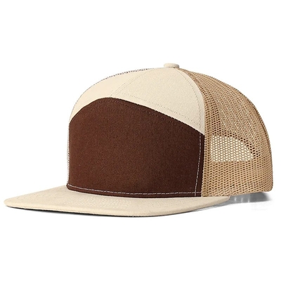 Logotipo personalizado 7 paneles gorra mayorista de malla Sombreros de camión