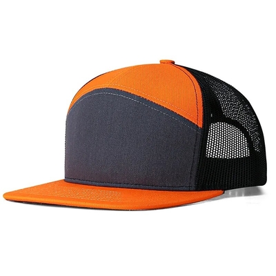 Logotipo personalizado 7 paneles gorra mayorista de malla Sombreros de camión