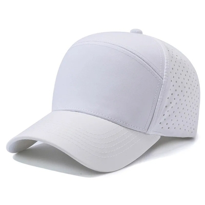 Logotipo personalizado con agujero cortado por láser gorra de béisbol perforada gorras deportivas impermeables gorra