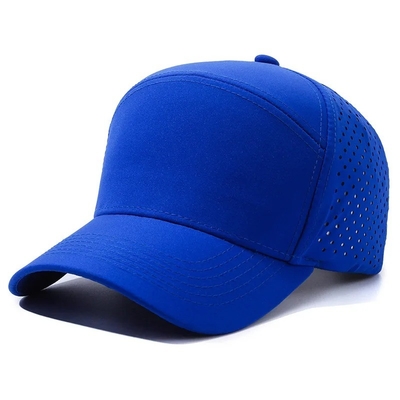 Logotipo personalizado con agujero cortado por láser gorra de béisbol perforada gorras deportivas impermeables gorra