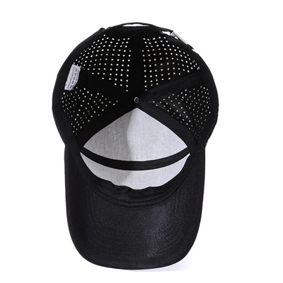 Logotipo personalizado con agujero cortado por láser gorra de béisbol perforada gorras deportivas impermeables gorra