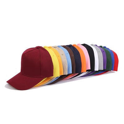 Capa de béisbol de tamaño personalizado de 5 paneles con color personalizable y línea de costura personalizable de color corona media