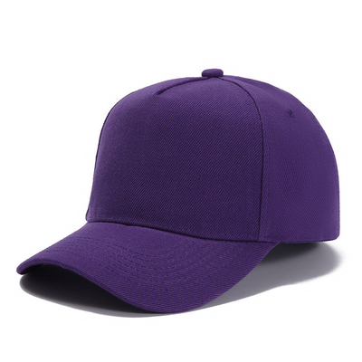 Capa de béisbol de tamaño personalizado de 5 paneles con color personalizable y línea de costura personalizable de color corona media