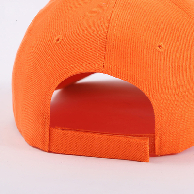 Cuidado del lavado de manos Capón de béisbol estructurado de 5 paneles con estilo de pico plano / curvo personalizable