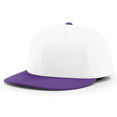 Sombrero de béisbol personalizado bordado Richardson 6 Panel impermeable con agujero de corte por láser Sombrero de béisbol
