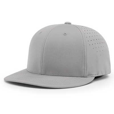 Modelos de marca personalizados Sombreros de malla perforados con láser de 6 paneles Gorras en blanco Sombreros deportivos de béisbol Sombreros de hip hop premium