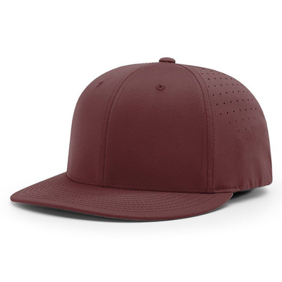 Sombrero de béisbol personalizado bordado Richardson 6 Panel impermeable con agujero de corte por láser Sombrero de béisbol