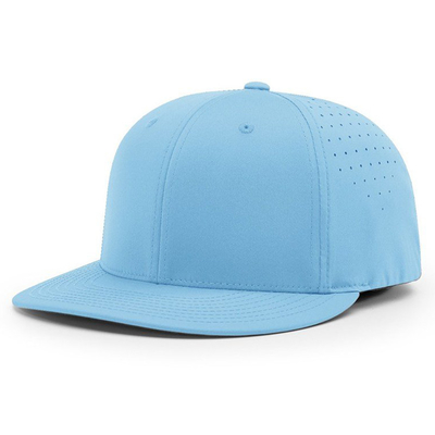 Sombrero de béisbol personalizado bordado Richardson 6 Panel impermeable con agujero de corte por láser Sombrero de béisbol