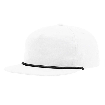 Sombreros de Hip Hop de punta plana de alta calidad Gorras personalizadas 5 cinco panel de cuerda Richardson Sombreros con gorra para hombres