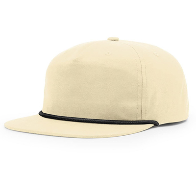 Sombreros de Hip Hop de punta plana de alta calidad Gorras personalizadas 5 cinco panel de cuerda Richardson Sombreros con gorra para hombres