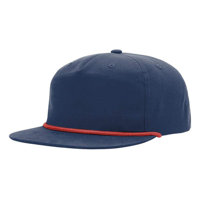 Sombreros de Hip Hop de punta plana de alta calidad Gorras personalizadas 5 cinco panel de cuerda Richardson Sombreros con gorra para hombres