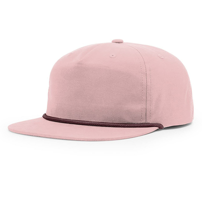 Sombreros de Hip Hop de punta plana de alta calidad Gorras personalizadas 5 cinco panel de cuerda Richardson Sombreros con gorra para hombres