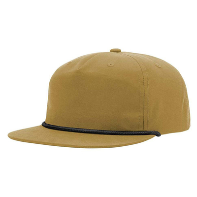 Sombreros de Hip Hop de punta plana de alta calidad Gorras personalizadas 5 cinco panel de cuerda Richardson Sombreros con gorra para hombres