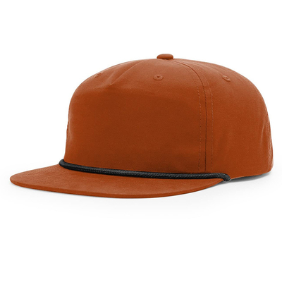 Sombreros de Hip Hop de punta plana de alta calidad Gorras personalizadas 5 cinco panel de cuerda Richardson Sombreros con gorra para hombres
