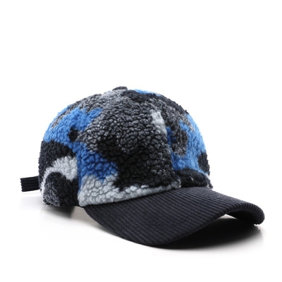 Hombres y mujeres de invierno de otoño y invierno cálido y grueso camuflaje gorra de béisbol de veludo personalizado de lana de invierno de moda para adultos gorras de béisbol gorras