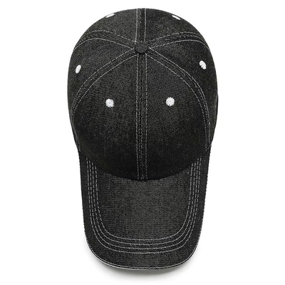 Capuchón de béisbol reforzado con costuras 6 con corona de alto perfil y diseño no estructurado