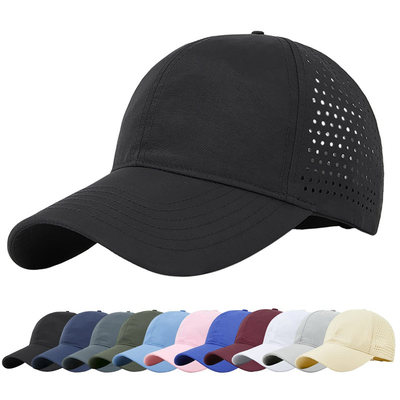 Hombres Rapido Seco Respirable Béisbol Deportivo Sombrero de malla personalizada Adjustable Sombrero Plano Sombrero de camión