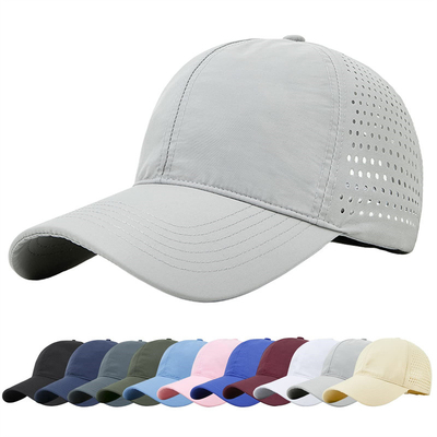 Hombres Rapido Seco Respirable Béisbol Deportivo Sombrero de malla personalizada Adjustable Sombrero Plano Sombrero de camión