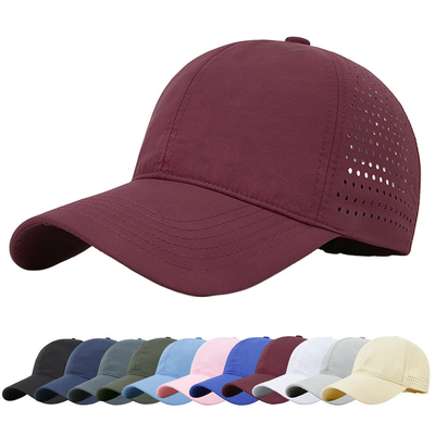 Hombres Rapido Seco Respirable Béisbol Deportivo Sombrero de malla personalizada Adjustable Sombrero Plano Sombrero de camión