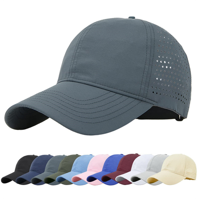 Hombres Rapido Seco Respirable Béisbol Deportivo Sombrero de malla personalizada Adjustable Sombrero Plano Sombrero de camión