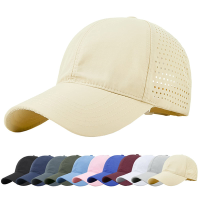 Hombres Rapido Seco Respirable Béisbol Deportivo Sombrero de malla personalizada Adjustable Sombrero Plano Sombrero de camión